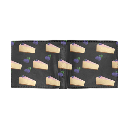 Cheesecake blueberry Pattern Print Design CK01 Men's ID Card Wallet