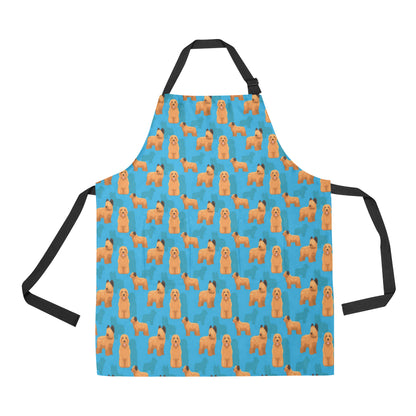 Briards Pattern Print Design 01 Apron with Pocket