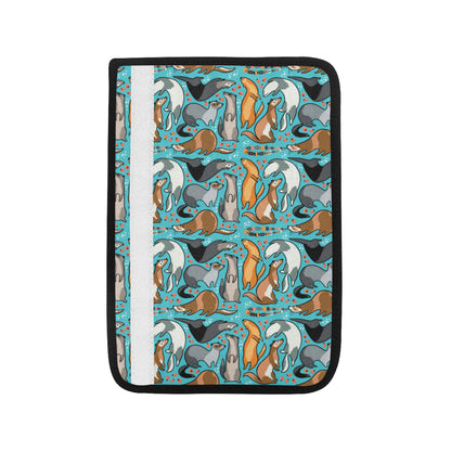 Ferret Pattern Print Design 03 Car Seat Belt Cover