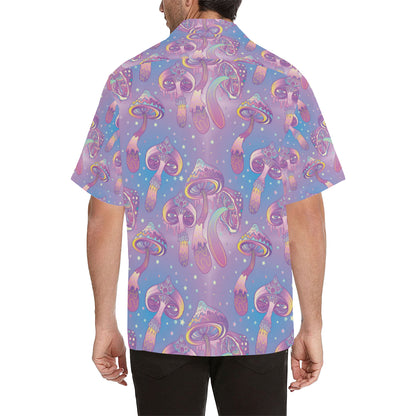 Psychedelic Mushroom Pattern Print Design A01 Men's Hawaiian Shirt