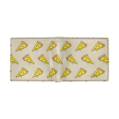 Pizza Pattern Print Design A04 Men's ID Card Wallet