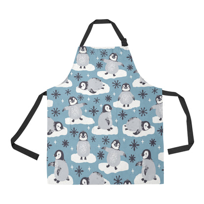 Penguin Pattern Print Design A05 Apron with Pocket