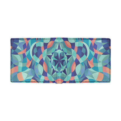 Kaleidoscope Pattern Print Design 03 Men's ID Card Wallet