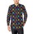 Chakra OM Print Pattern Men's Long Sleeve Shirt