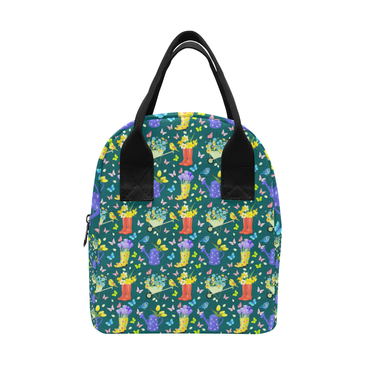 Gardening Pattern Print Design G08 Insulated Lunch Bag