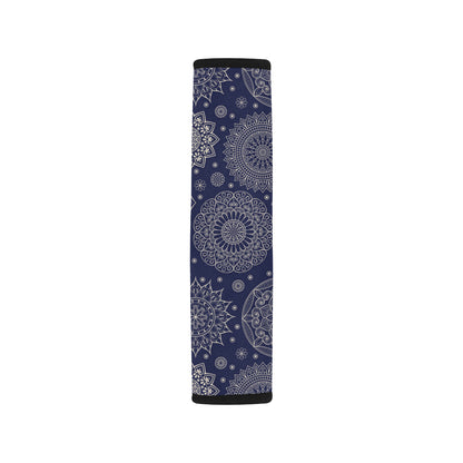 Mandala Pattern Print Design 02 Car Seat Belt Cover