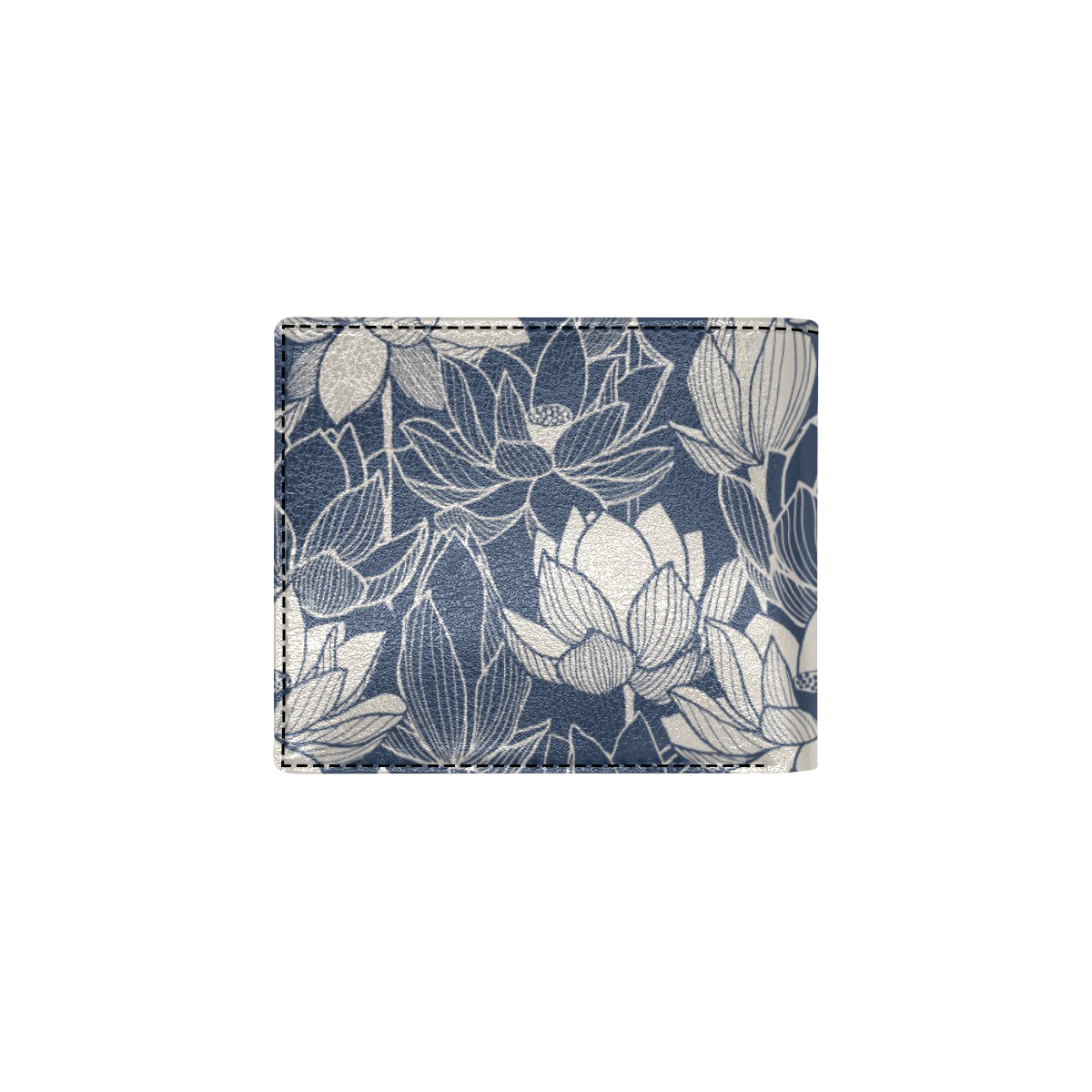 Water Lily Pattern Print Design WL04 Men's ID Card Wallet