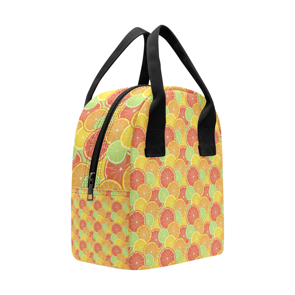 Grapefruit Pattern Print Design GF01 Insulated Lunch Bag