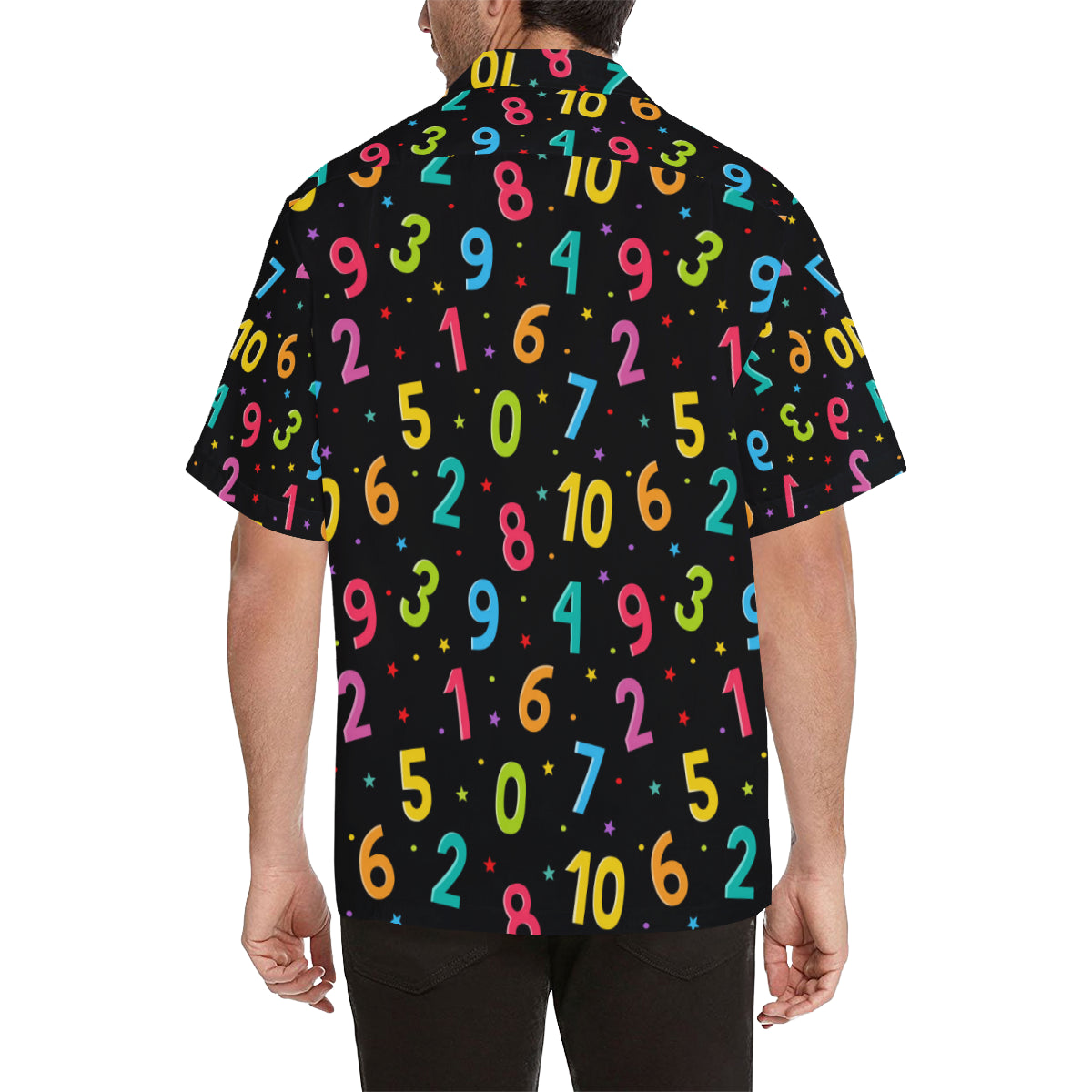 Number Pattern Print Design A04 Men's Hawaiian Shirt