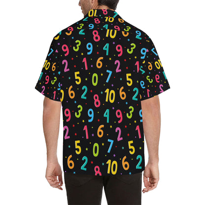 Number Pattern Print Design A04 Men's Hawaiian Shirt
