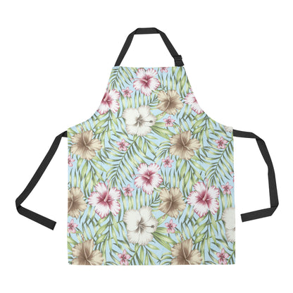 Tropical Flower Pattern Print Design TF05 Apron with Pocket