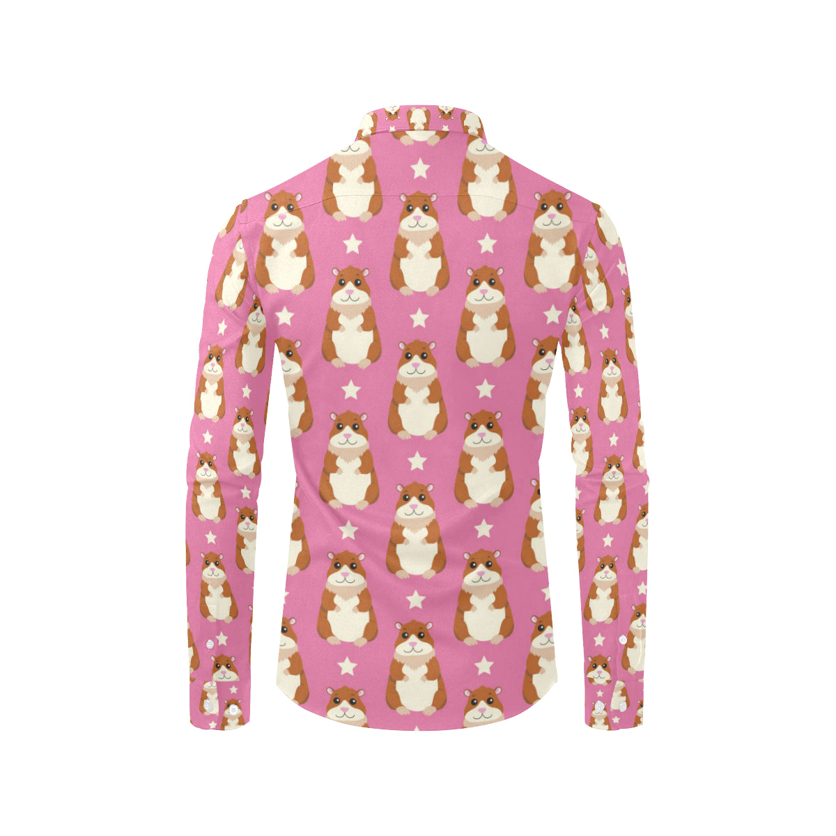 Hamster Cute Pattern Print Design 02 Men's Long Sleeve Shirt