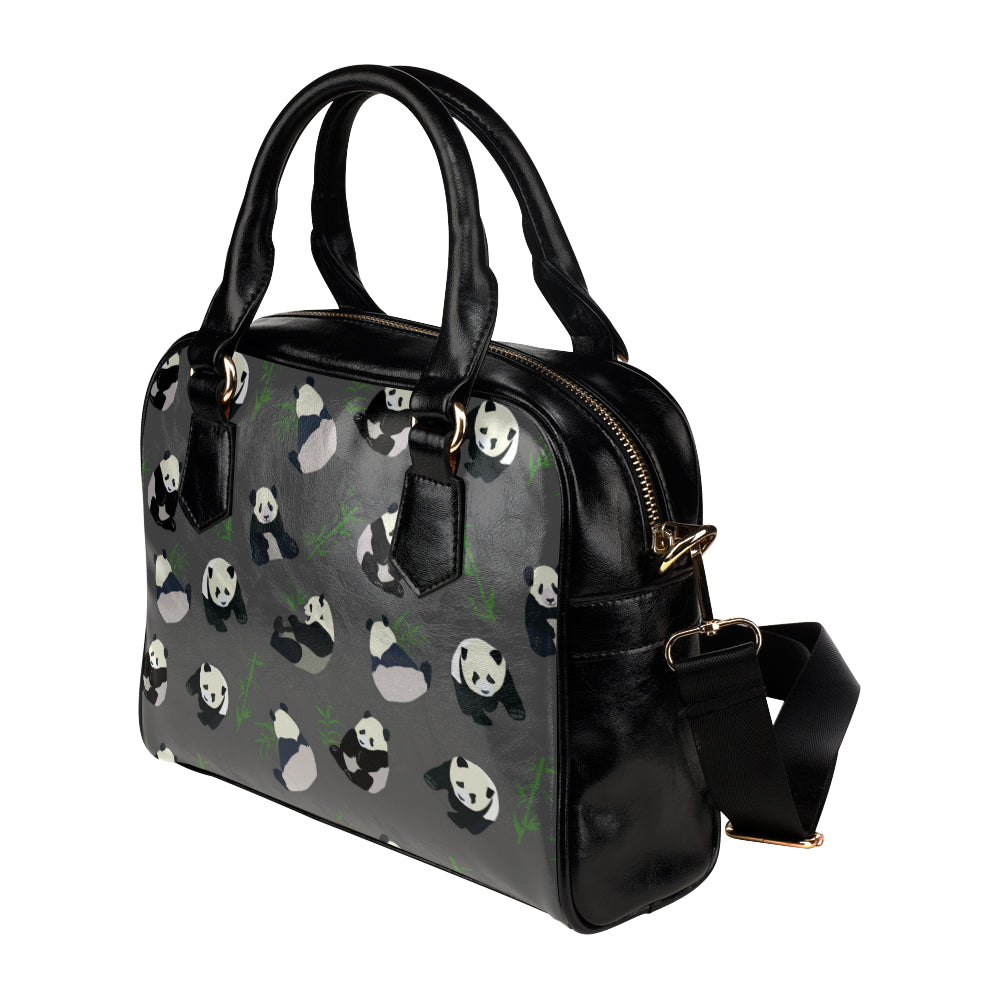 Panda Pattern Print Design A06 Shoulder Handbag