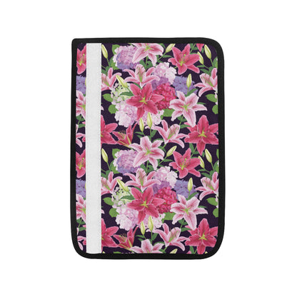 Lily Pattern Print Design LY017 Car Seat Belt Cover