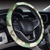 Apple blossom Pattern Print Design AB02 Steering Wheel Cover with Elastic Edge