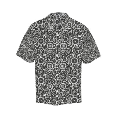 Bicycle Tools Pattern Print Design 02 Men's Hawaiian Shirt