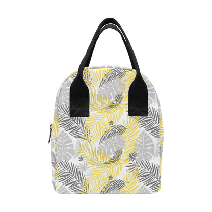 Palm Leaves Pattern Print Design PL012 Insulated Lunch Bag