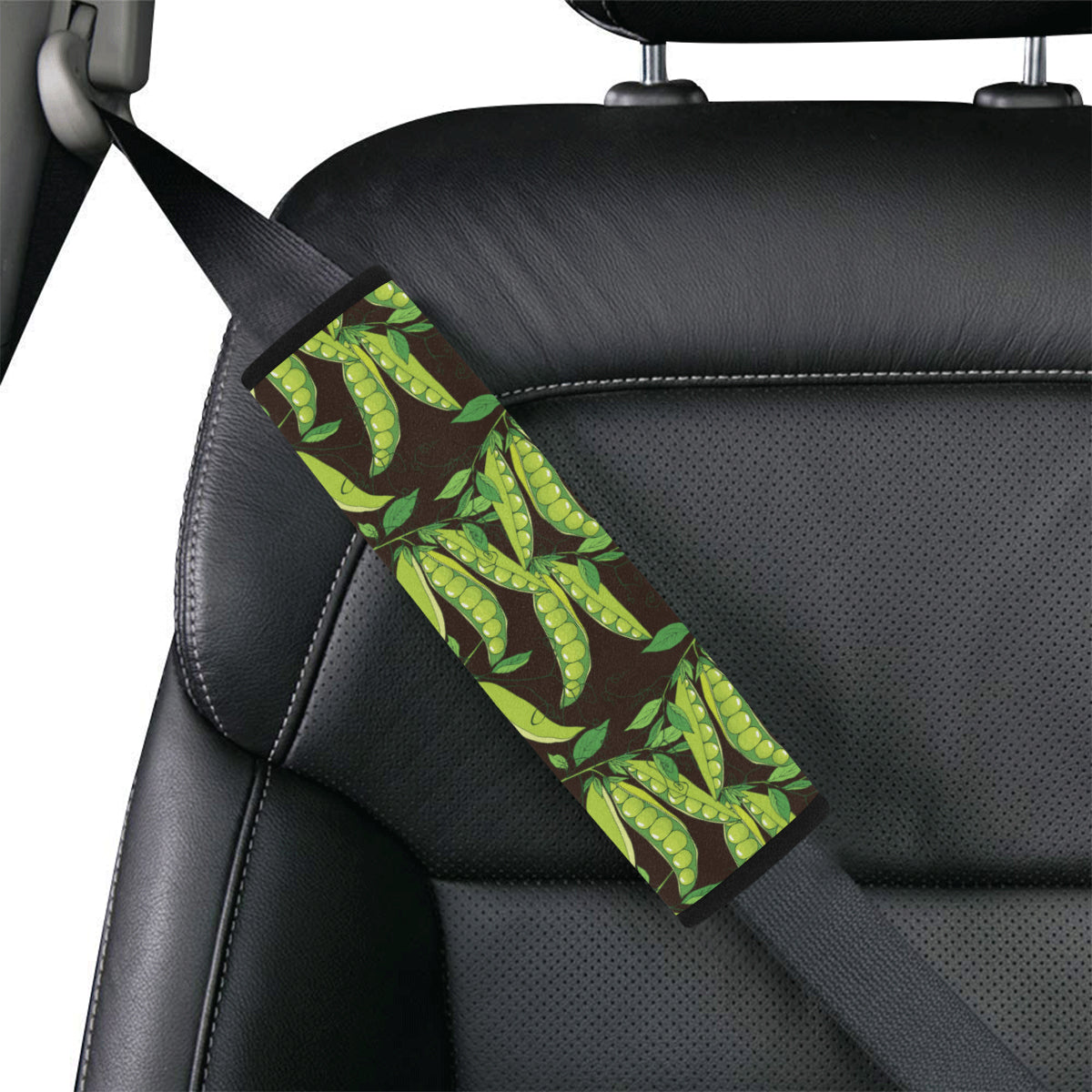 Peas Pattern Print Design A03 Car Seat Belt Cover