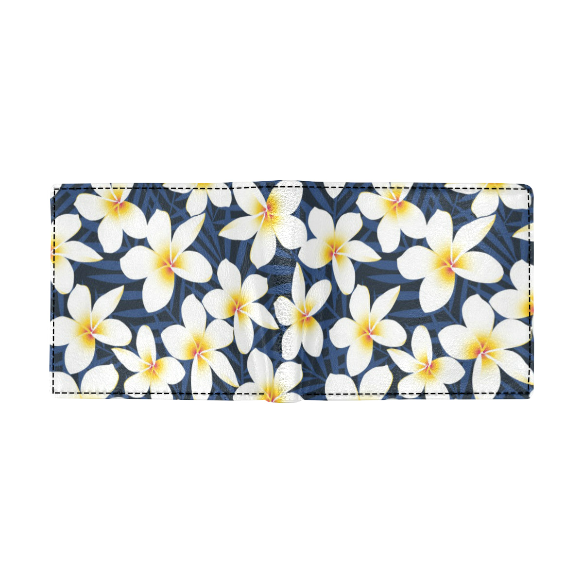 Plumeria Pattern Print Design PM026 Men's ID Card Wallet