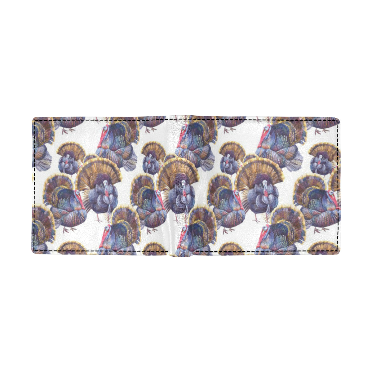 Turkey Pattern Print Design 01 Men's ID Card Wallet