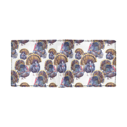Turkey Pattern Print Design 01 Men's ID Card Wallet