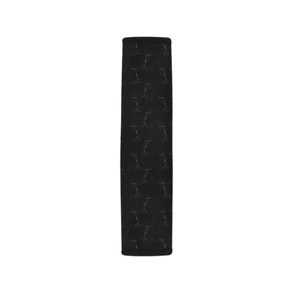 Black Cat Pattern Print Design 03 Car Seat Belt Cover