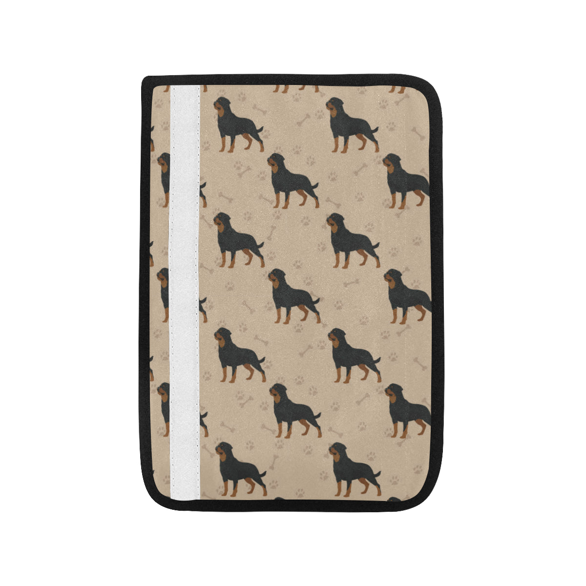 Rottweiler Pattern Print Design A01 Car Seat Belt Cover