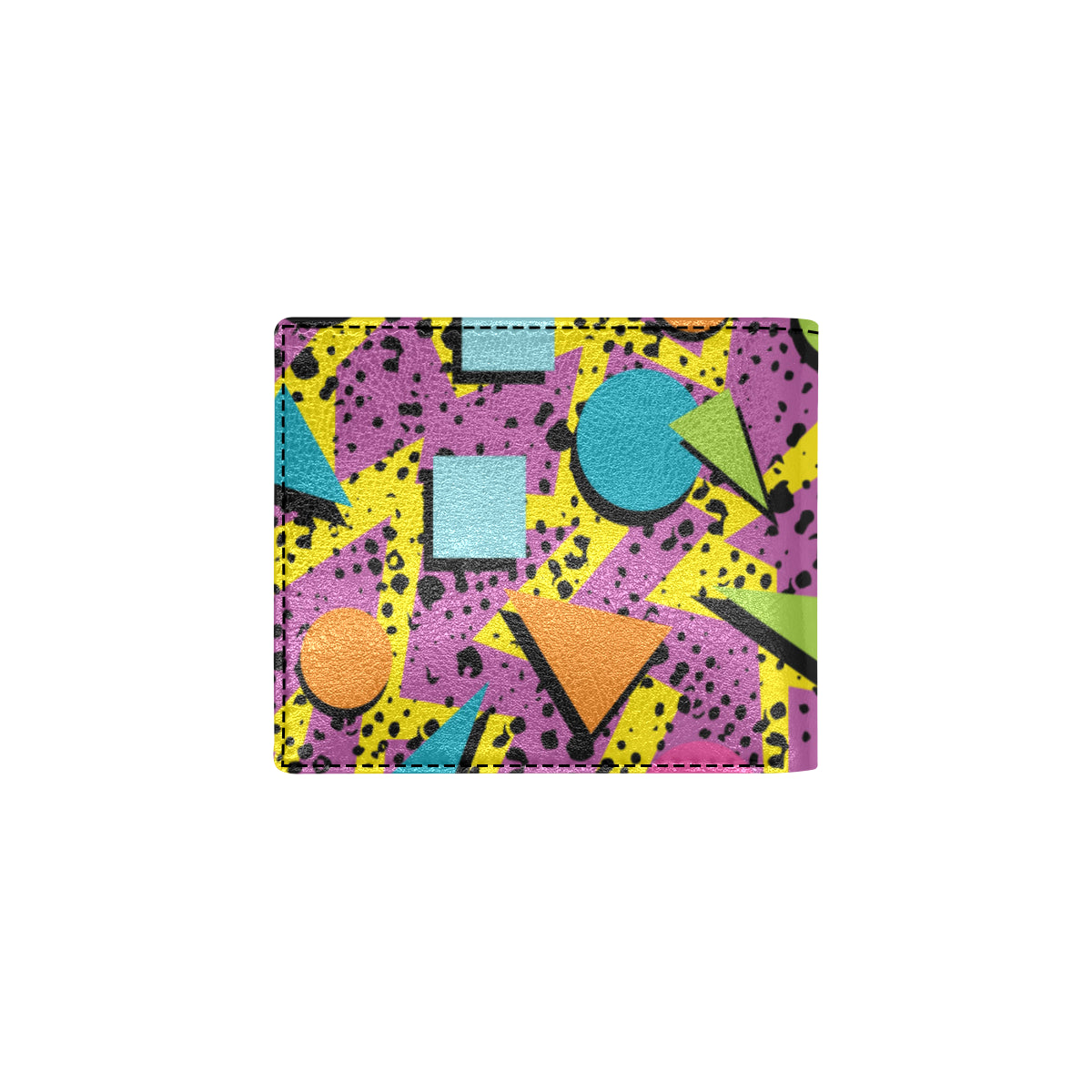 80s Pattern Print Design 1 Men's ID Card Wallet