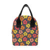 Hibiscus Pattern Print Design HB024 Insulated Lunch Bag