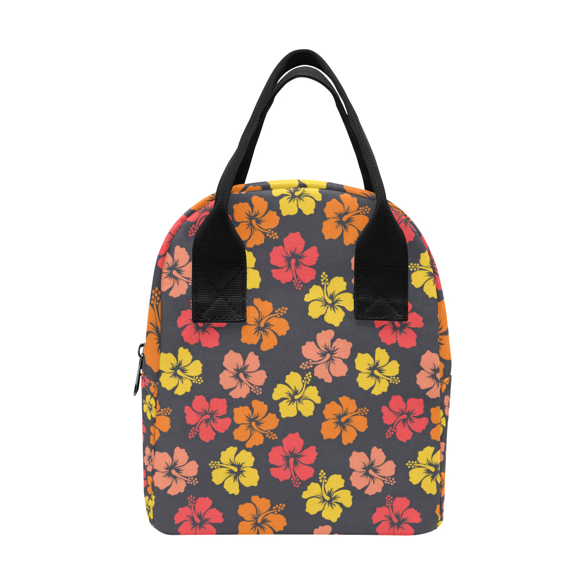 Hibiscus Pattern Print Design HB024 Insulated Lunch Bag