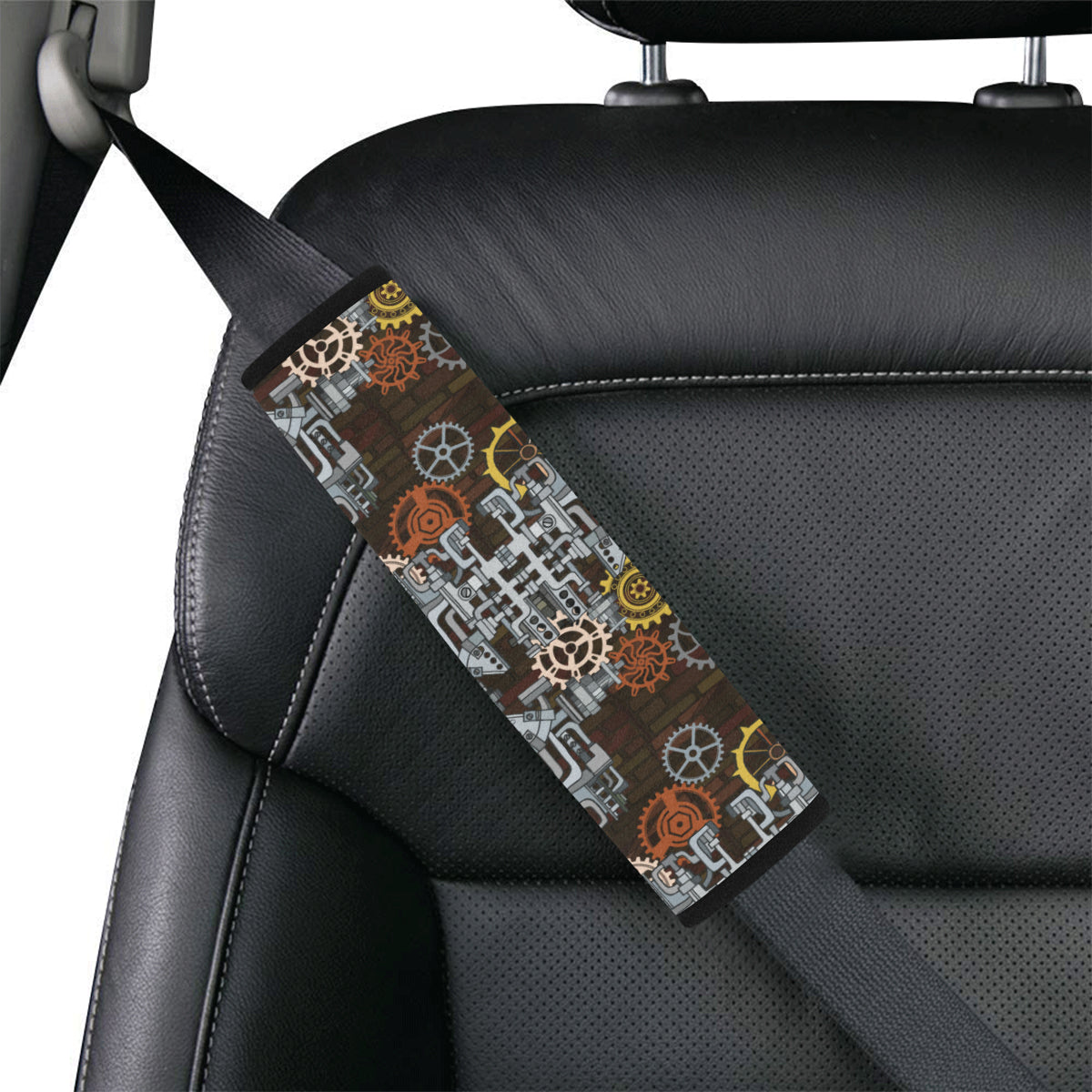 Mechanic Pattern Print Design 04 Car Seat Belt Cover