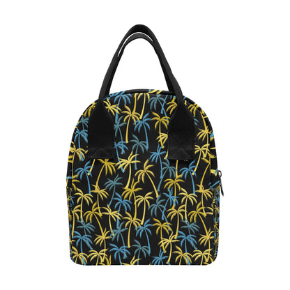 Palm Tree Pattern Insulated Lunch Bag