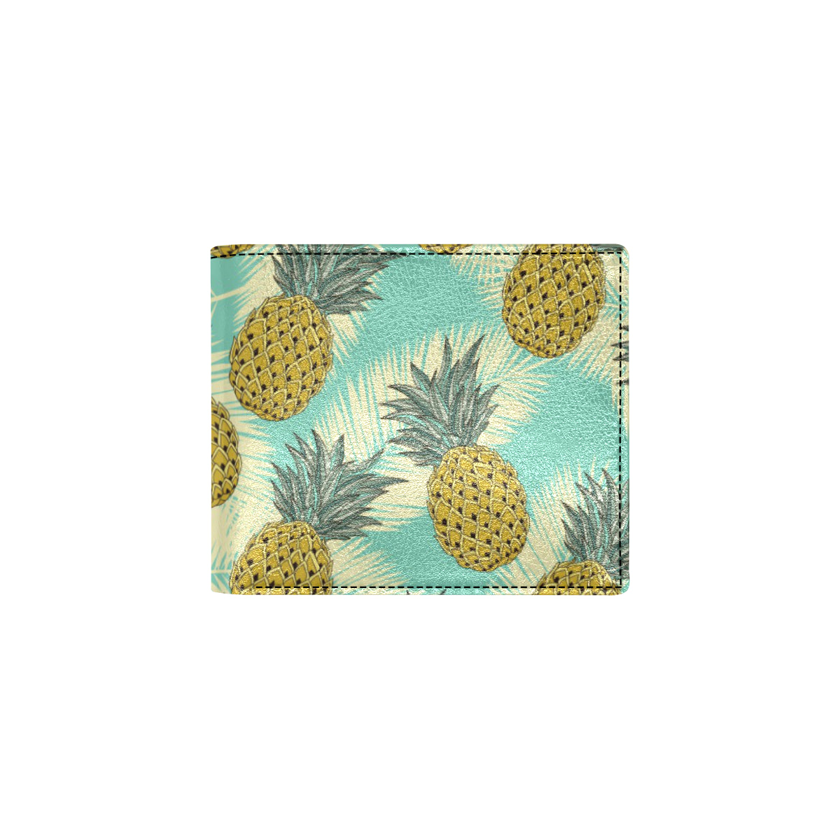 Pineapple Pattern Print Design PP03 Men's ID Card Wallet