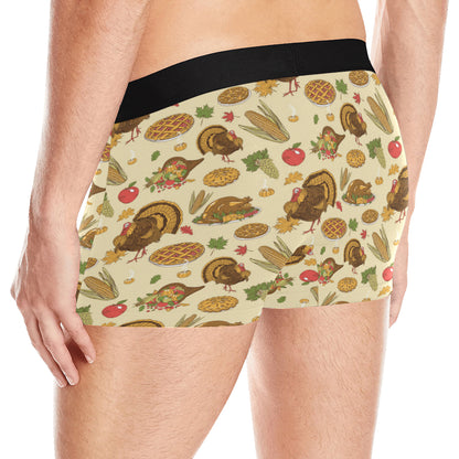 Turkey Pattern Print Design 02 Men's Boxer Briefs