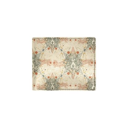 Leo Pattern Print Design 02 Men's ID Card Wallet