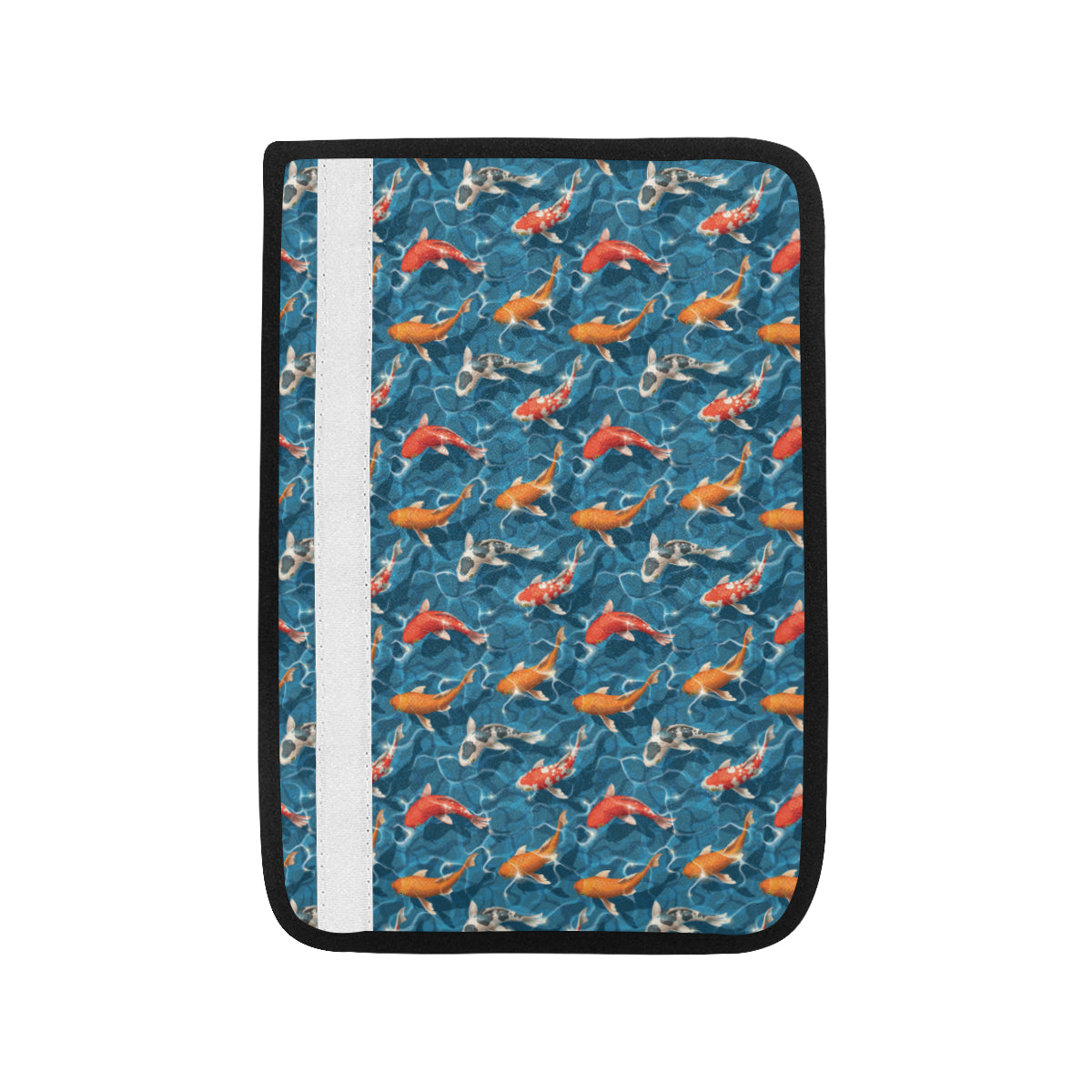 Koi Carp Water Design Themed Print Car Seat Belt Cover