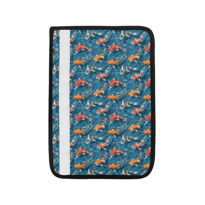 Koi Carp Water Design Themed Print Car Seat Belt Cover