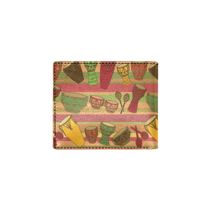Percussion Pattern Print Design 01 Men's ID Card Wallet