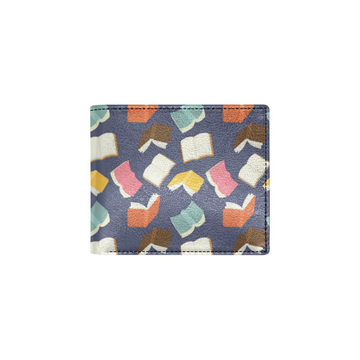 Book Pattern Print Design 01 Men's ID Card Wallet