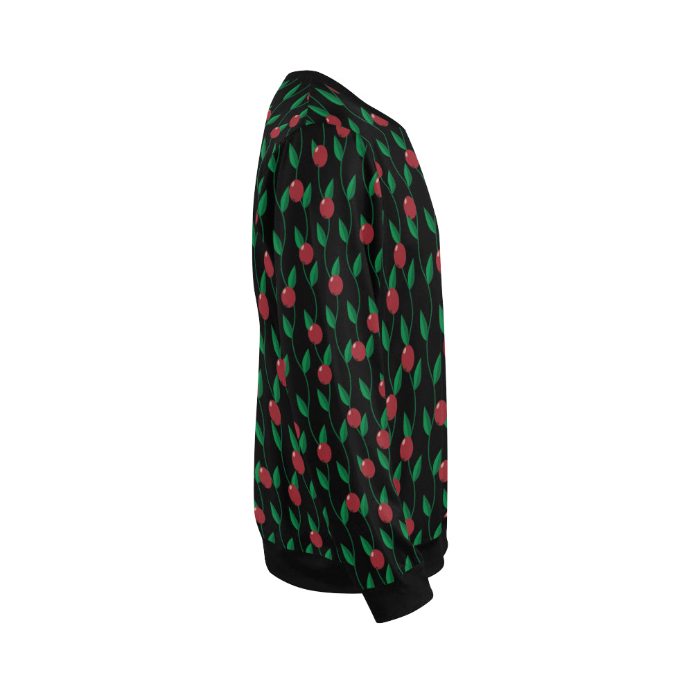 Cranberry Pattern Print Design CB01 Men Long Sleeve Sweatshirt