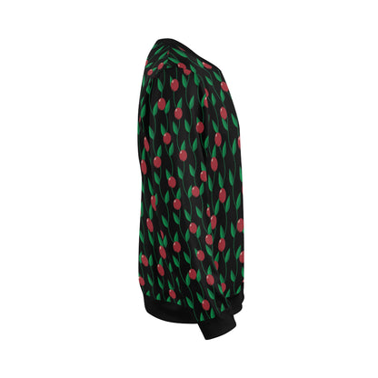 Cranberry Pattern Print Design CB01 Men Long Sleeve Sweatshirt