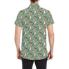 Birds Pattern Print Design 07 Men's Short Sleeve Button Up Shirt