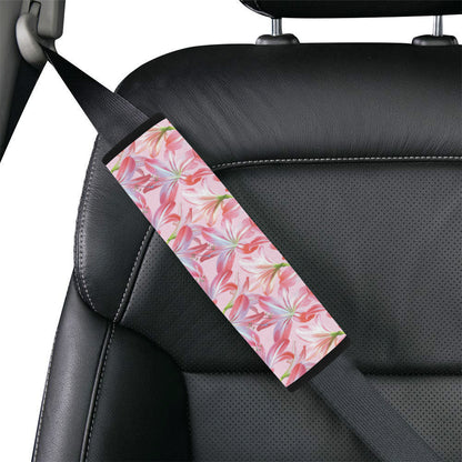 Amaryllis Pattern Print Design 02 Car Seat Belt Cover