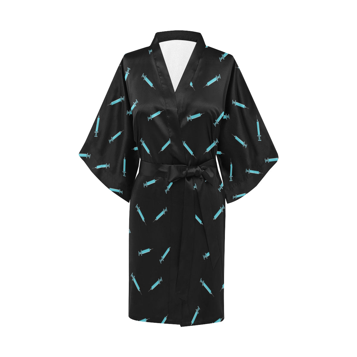 Phlebotomist Pattern Print Design A04 Women's Short Kimono