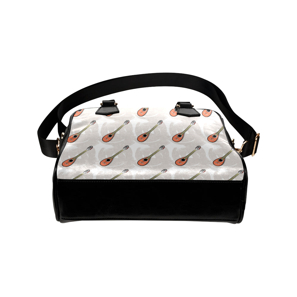 Mandolin Pattern Print Design 03 Shoulder Handbag