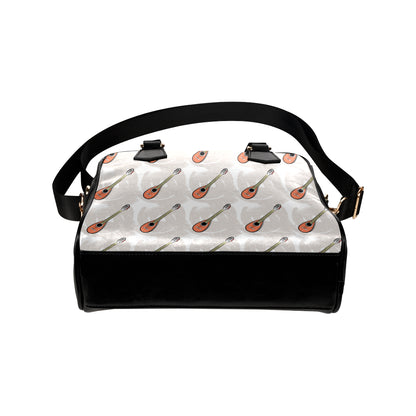 Mandolin Pattern Print Design 03 Shoulder Handbag