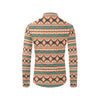 Navajo Western Style Print Pattern Men's Long Sleeve Shirt