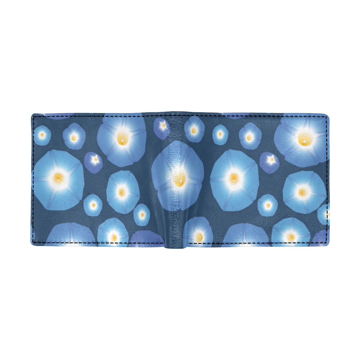 Morning Glory Pattern Print Design 02 Men's ID Card Wallet