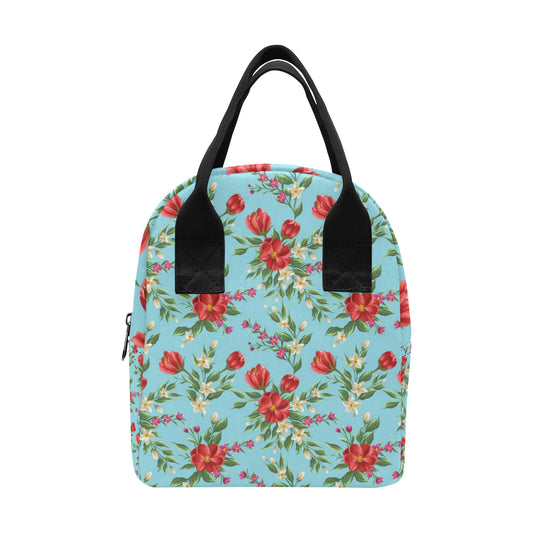 Summer Floral Pattern Print Design SF011 Insulated Lunch Bag