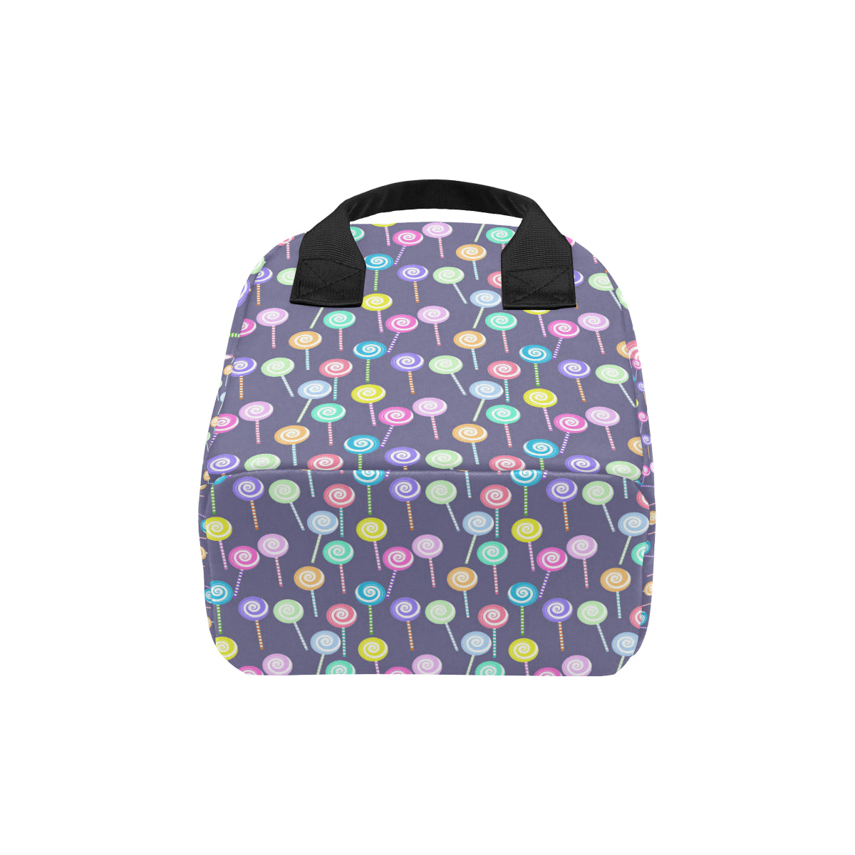 Lollipop Pattern Print Design LL03 Insulated Lunch Bag